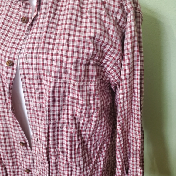 Woolrich medium long sleeve button down shirt. - Picture 2 of 8